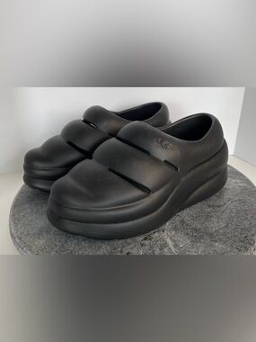 Ugg Sport Yeah Black Rubber Shoes Clogs Sandals 7